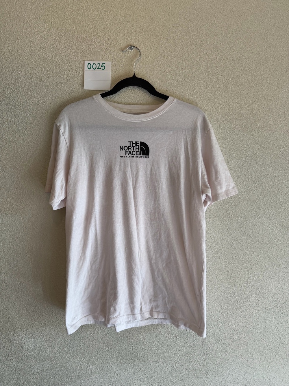 The North Face White T-Shirt with Black Logo